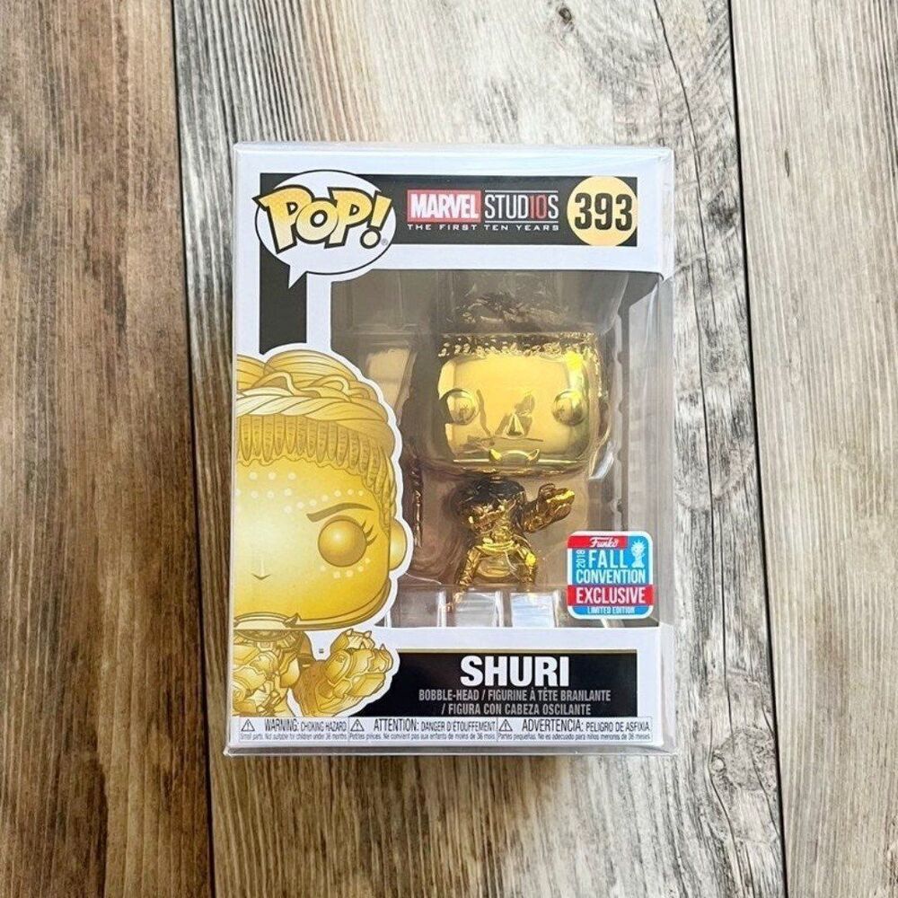 Shuri Funko Pop 393 Gold Chrome 2018